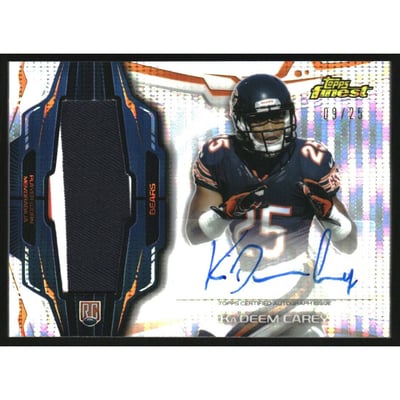 2014 Finest Rookie Patch Autographs Pulsar Refractors #RAPKC Ka'Deem Carey