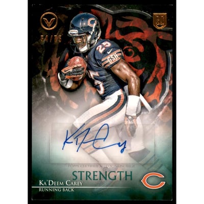 2014 Topps Valor Autographs Strength #VAKC Ka'Deem Carey