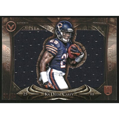 2014 Topps Valor Jumbo Relics Courage #VJRKC Ka'Deem Carey