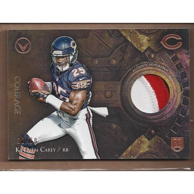 2014 Topps Valor Patches Courage #VPKC Ka'Deem Carey