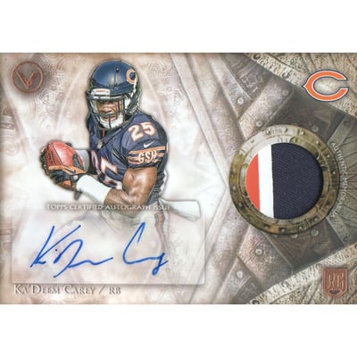 2014 Topps Valor Shield of Honor Patch Autographs #SOHKC Ka'Deem Carey