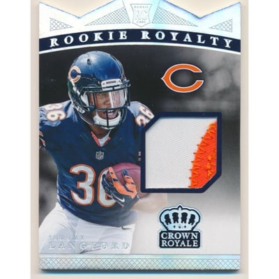 2015 Crown Royale Rookie Royalty Materials Silver #RRMJL Jeremy Langford