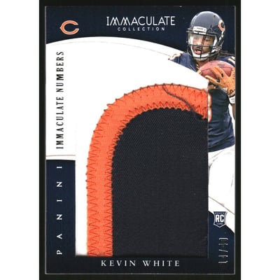 2015 Immaculate Collection Immaculate Jersey Numbers #10 Kevin White/40