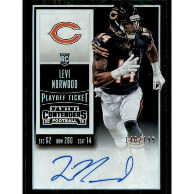 2015 Panini Contenders Playoff Ticket #177B Levi Norwood AU/199