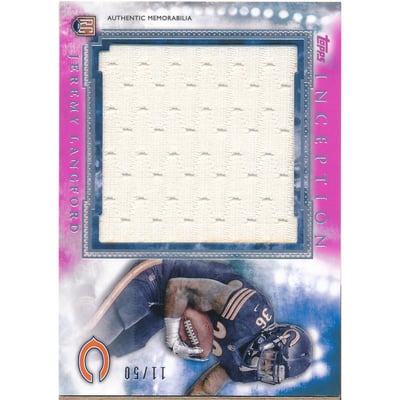 2015 Topps Inception Rookie Relics Jumbo Patch Magenta #RJRJL Jeremy Langford