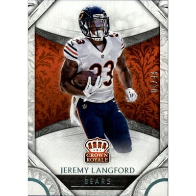 2016 Crown Royale Holo Platinum #51 Jeremy Langford