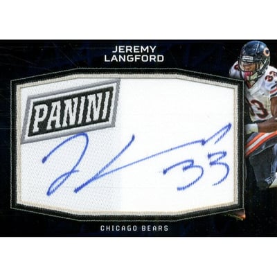 2016 Panini National Convention Manufactured Patch Autographs #JL Jeremy Langford