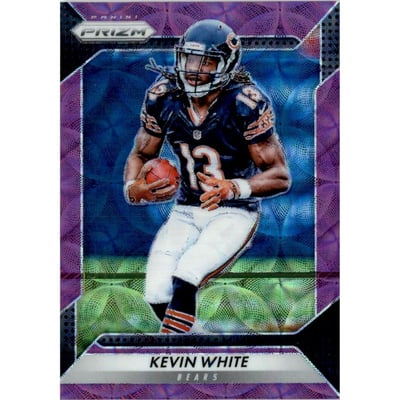 2016 Panini Prizm Prizms Purple Scope #187 Kevin White