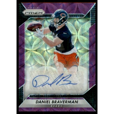 2016 Panini Prizm Rookie Autographs Prizms Purple Scope #80 Daniel Braverman