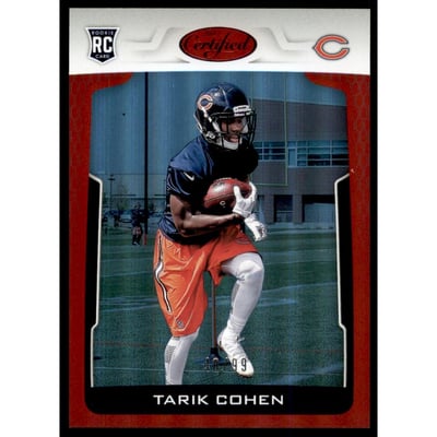2017 Certified Mirror Red #145 Tarik Cohen/99