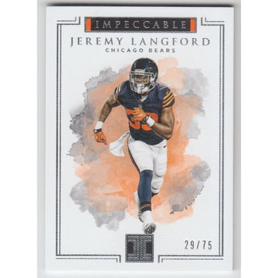 2017 Panini Impeccable #8 Jeremy Langford