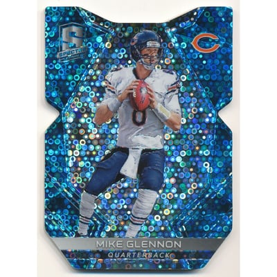 2017 Panini Spectra Neon Blue Die Cut #32 Mike Glennon