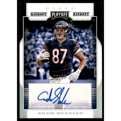 2017 Playoff Rookie Signatures Kickoff #19 Adam Shaheen