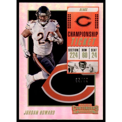 2018 Panini Contenders Championship Ticket #82 Jordan Howard