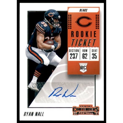 2018 Panini Contenders #195 Ryan Nall AU RC