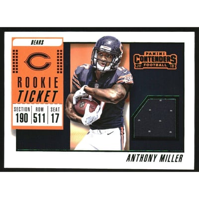 2018 Panini Contenders Rookie Ticket Swatches Variation #20 Anthony Miller