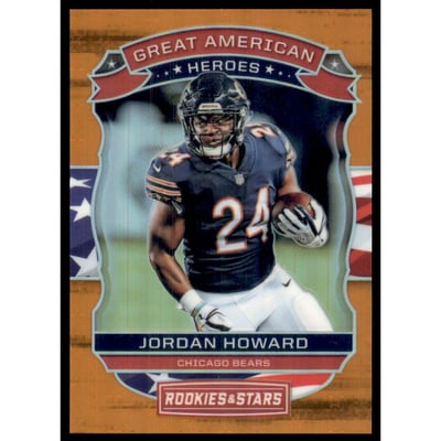 2018 Rookies and Stars Great American Heroes Orange #9 Jordan Howard