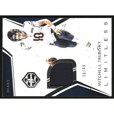 2019 Limited Limitless Materials Silver Spotlight #11 Mitchell Trubisky