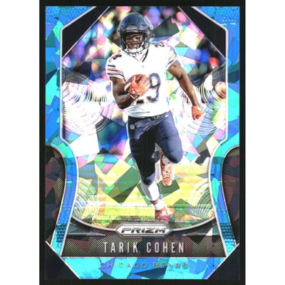 2019 Panini Prizm Prizms Blue Ice #104 Tarik Cohen