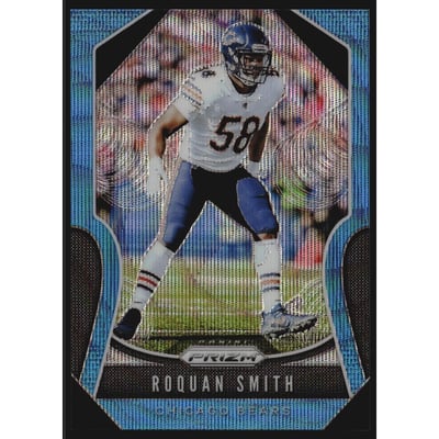 2019 Panini Prizm Prizms Blue Wave #106 Roquan Smith