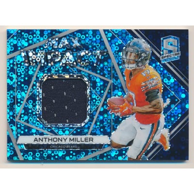2019 Panini Spectra Max Impact Materials Neon Blue #3 Anthony Miller
