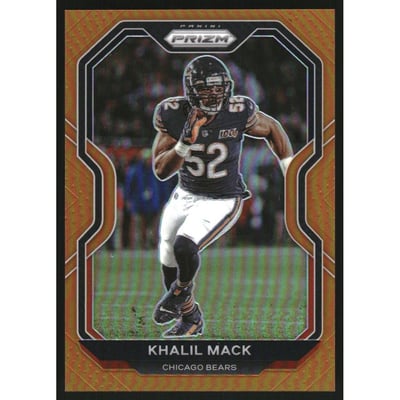 2020 Panini Prizm Prizms Orange #191 Khalil Mack