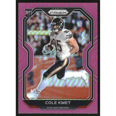 2020 Panini Prizm Prizms Pink #305 Cole Kmet