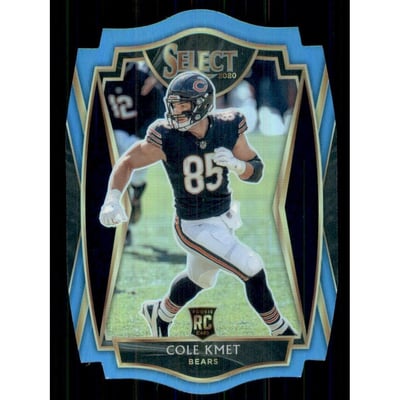 2020 Select Prizm Light Blue Die Cut #174 Cole Kmet