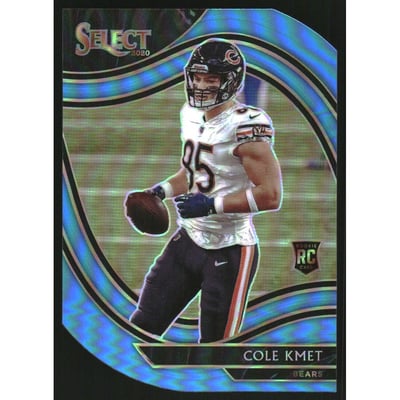 2020 Select Prizm Light Blue Die Cut #374 Cole Kmet