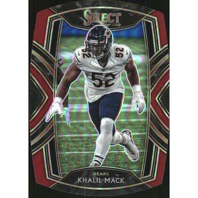 2020 Select Prizm Maroon Die Cut #208 Khalil Mack