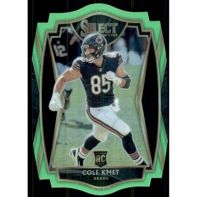 2020 Select Prizm Neon Green Die Cut #174 Cole Kmet