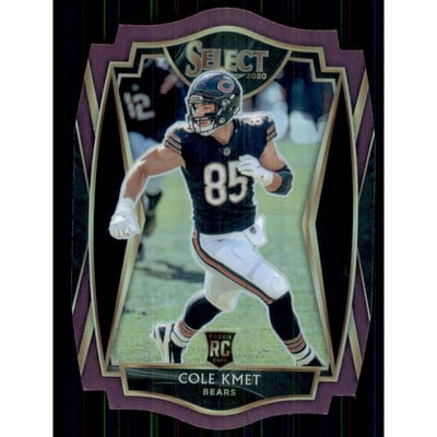2020 Select Prizm Purple Die Cut #174 Cole Kmet