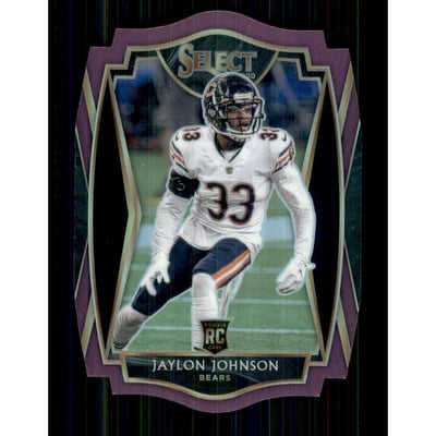 2020 Select Prizm Purple Die Cut #195 Jaylon Johnson