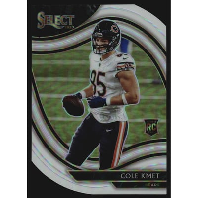 2020 Select Prizm White Die Cut #374 Cole Kmet