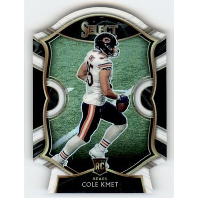 2020 Select Prizm White Die Cut #74 Cole Kmet