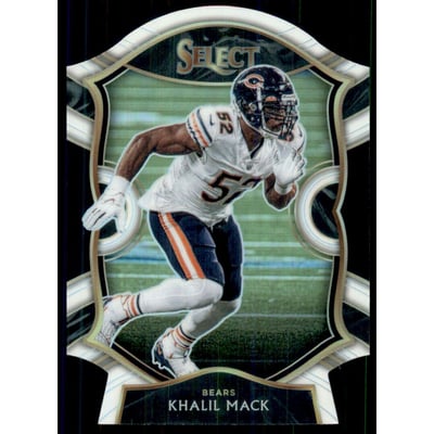 2020 Select Prizm White Die Cut #8 Khalil Mack