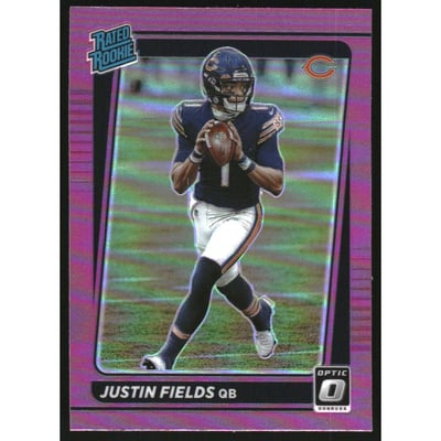 2021 Donruss Optic Rated Rookie Preview Pink #253 Justin Fields