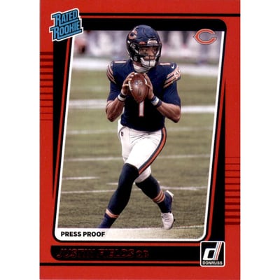 2021 Donruss Press Proof Red #253 Justin Fields RR