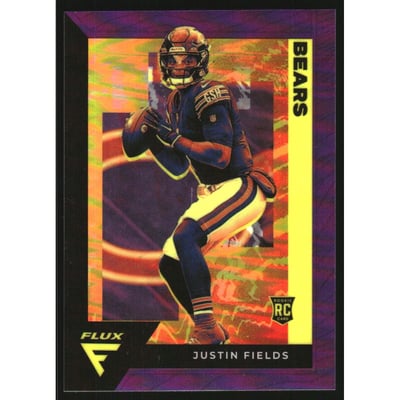 2021 Panini Chronicles Flux Rookies Purple #3 Justin Fields