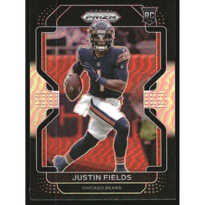 2021 Panini Chronicles Prizm Black Silver #3 Justin Fields