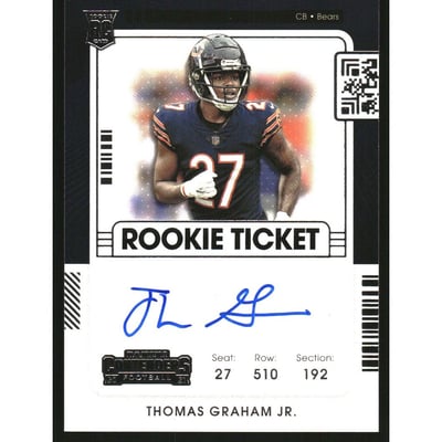 2021 Panini Contenders #250 Thomas Graham Jr. AU RC