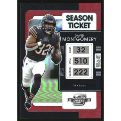 2021 Panini Contenders Optic Red #41 David Montgomery