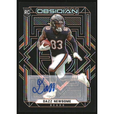 2021 Panini Obsidian Rookie Autographs Electric Etch Orange #158 Dazz Newsome/75
