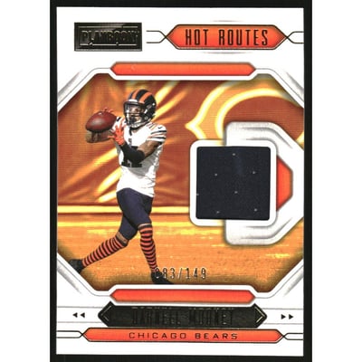 2021 Panini Playbook Hot Routes Jerseys Gold #25 Darnell Mooney