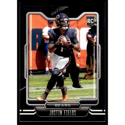 2021 Panini Playbook Purple #108 Justin Fields
