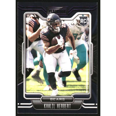 2021 Panini Playbook Purple #196 Khalil Herbert