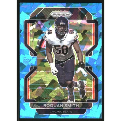 2021 Panini Prizm Prizms Blue Ice #164 Roquan Smith