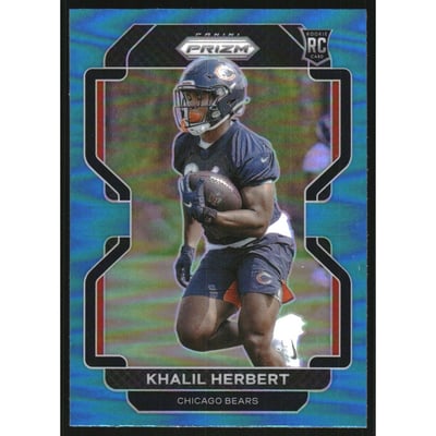 2021 Panini Prizm Prizms Light Blue #425 Khalil Herbert