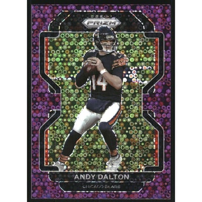 2021 Panini Prizm Prizms No Huddle Purple #161 Andy Dalton