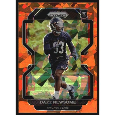 2021 Panini Prizm Prizms Orange Ice #427 Dazz Newsome